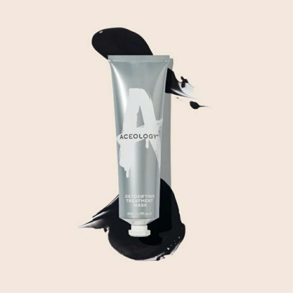 Aceology Facial Mask Detoxifying Treatment Shade: Black Full Size NWT